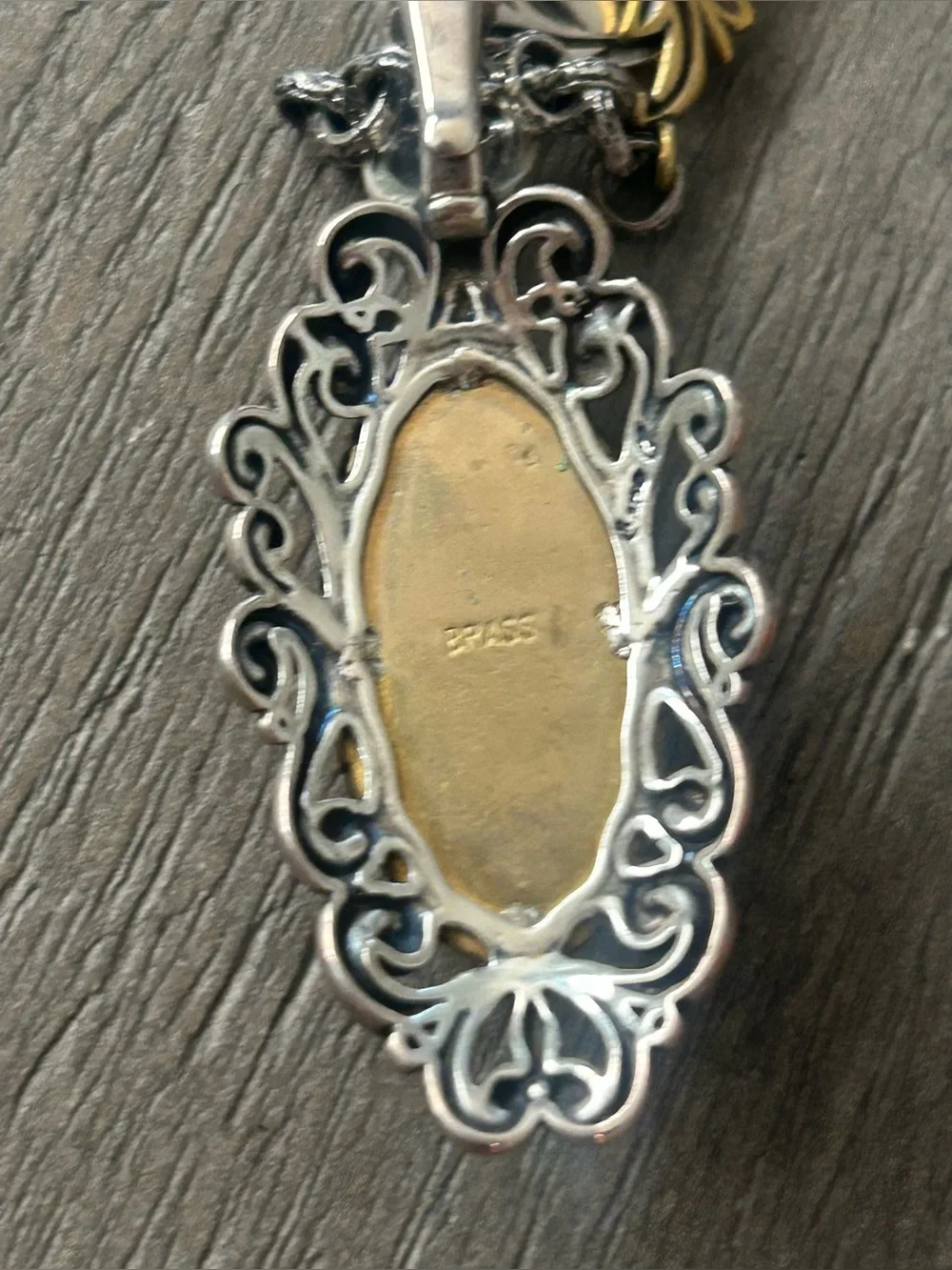 Carolyn Pollack Sterling & Brass Labradorite Necklace